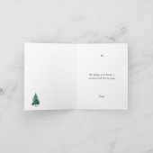 クリスマス応援カスタムフォトホリデーカード カード (内部)