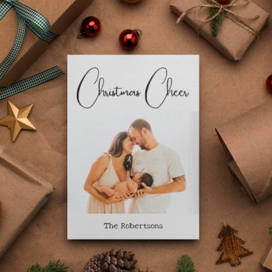 クリスマス応援カスタムフォトホリデーカード カード