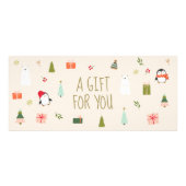 クリスマス応援ギフト券 ラックカード (正面)