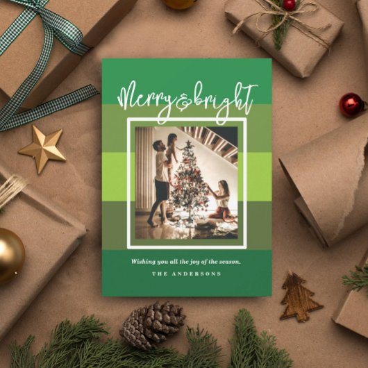 クリスマス応援グリーメリーとブライトホリデーカード 招待状