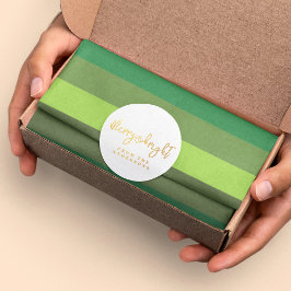 クリスマス応援グリーンストライプティッシュペーパー 薄葉紙