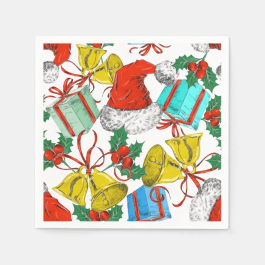 クリスマス応援コレクション スタンダードカクテルナプキン (正面)