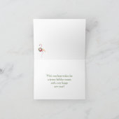 クリスマス応援ゴルフビーチパームツリー シーズンカード (内部)