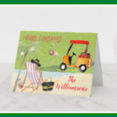 クリスマス応援ゴルフビーチパームツリー シーズンカード