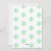 クリスマス応援サンタグリーンホリデーフォトカード シーズンカード (裏面)