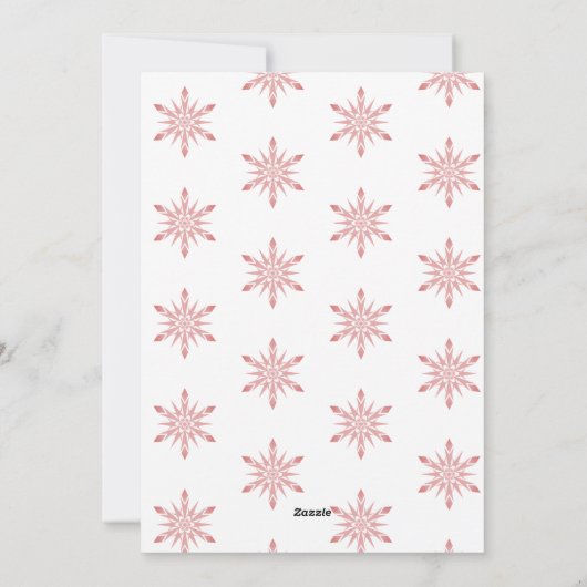 クリスマス応援サンタレッドホリデーフォトカード シーズンカード (裏面)