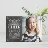 クリスマス応援シャルボードホリデーフォト シーズンカード (スタンド正面)