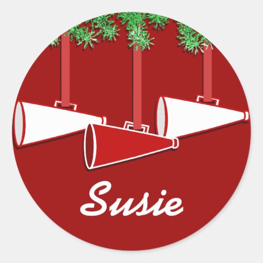 クリスマス応援シール ラウンドシール (正面)