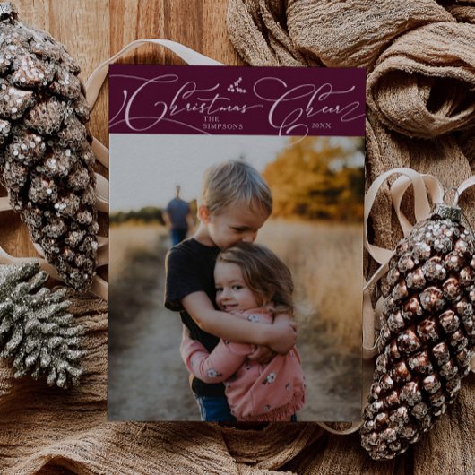 クリスマス応援スクリプトクランベリーのクリスマスフォト シーズンカード