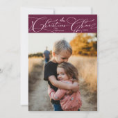 クリスマス応援スクリプトクランベリーのクリスマスフォト シーズンカード (正面)