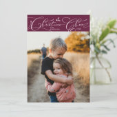 クリスマス応援スクリプトクランベリーのクリスマスフォト シーズンカード (スタンド正面)