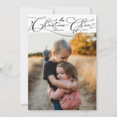 クリスマス応援スクリプトホワイトクリスマスフォト シーズンカード (正面)