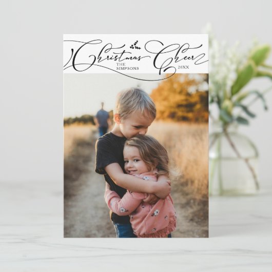 クリスマス応援スクリプトホワイトクリスマスフォト シーズンカード (スタンド正面)