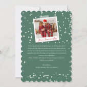 クリスマス応援スノーフレークスホリデーフォトカード シーズンカード (裏面)