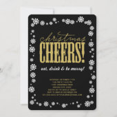 クリスマス応援スノーブレスホリデーパーティー招待状 招待状 (正面)