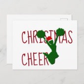 クリスマス応援チアリーダーホリデースピリット シーズンポストカード (正面/裏面)