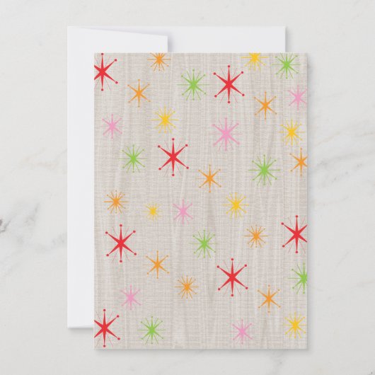 クリスマス応援トーストホリデーカクテルパーティー 招待状 (裏面)