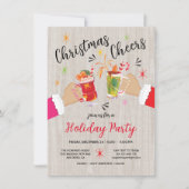 クリスマス応援トーストホリデーカクテルパーティー 招待状 (正面)