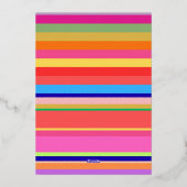 クリスマス応援フォトゴールドフォイルカラフル 箔シーズンカード (裏面)