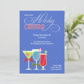 クリスマス応援ホリデーカクテルパーティの招待状 招待状 (スタンド正面)