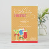 クリスマス応援ホリデーカクテルパーティの招待状 招待状 (スタンド正面)