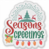 クリスマス応援ホリデーシール シール (正面)