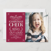 クリスマス応援ホリデーフォトinマゼンタ シーズンカード (正面)