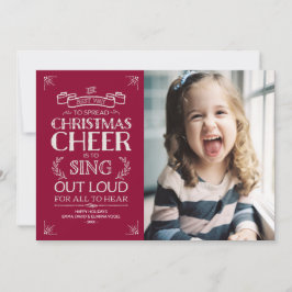 クリスマス応援ホリデーフォトinマゼンタ シーズンカード