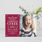 クリスマス応援ホリデーフォトinマゼンタ シーズンカード (スタンド正面)