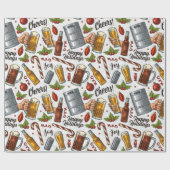 クリスマス応援ラッピング紙 ラッピングペーパー (フラット)