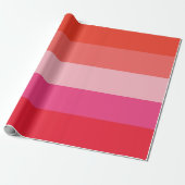 クリスマス応援レッドストライプ紙ホリデーラッピング ラッピングペーパー (アンロールド)