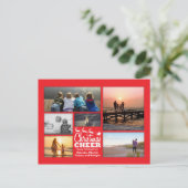 クリスマス応援レッドホリデーフォトポストカード シーズンポストカード (スタンド正面)