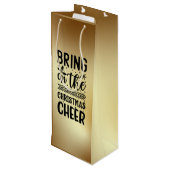 クリスマス応援ワイン抱き枕 ワインギフトバッグ (裏面アングル)