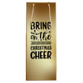 クリスマス応援ワイン抱き枕 ワインギフトバッグ (裏面)