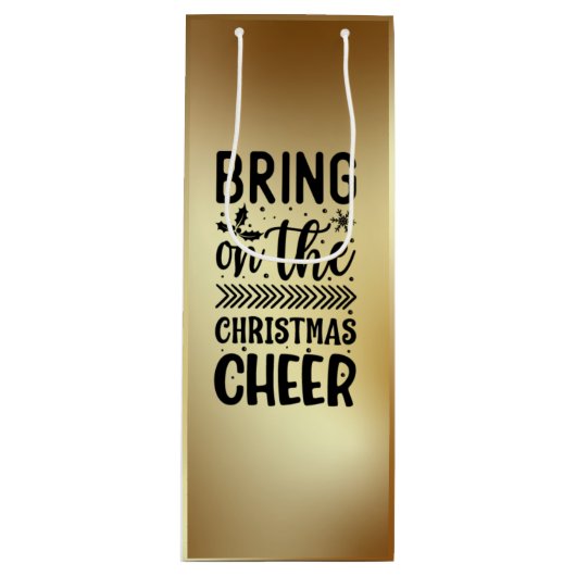 クリスマス応援ワイン抱き枕 ワインギフトバッグ (正面)