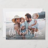 クリスマス応援ワンフォトおもしろいかわいい シーズンカード (正面)