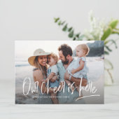 クリスマス応援ワンフォトおもしろいかわいい シーズンカード (スタンド正面)