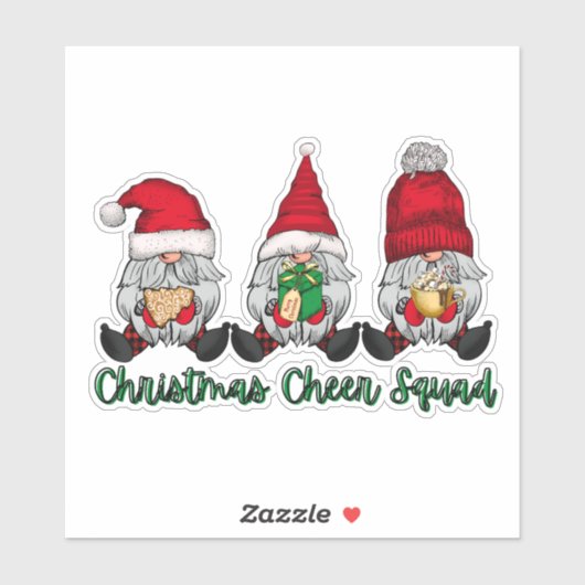 クリスマス応援分隊格言クッキーギフトコーカレッド シール (シート)