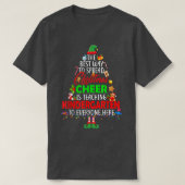 クリスマス応援教えは幼稚園サンタ小妖精や小人 Tシャツ (デザイン正面)