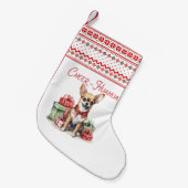 クリスマス応援華華 スモールクリスマスストッキング (正面 (吊り時))
