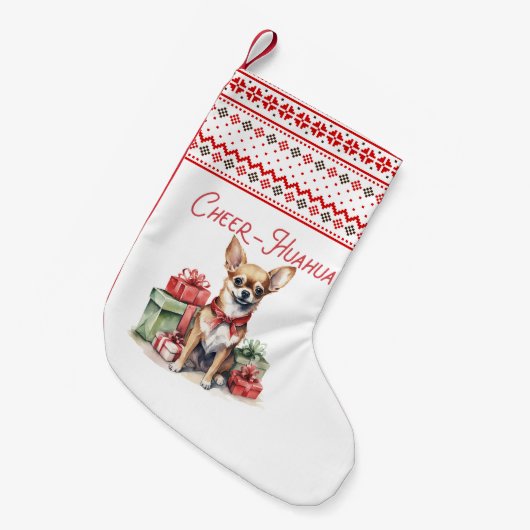 クリスマス応援華華 スモールクリスマスストッキング (正面 (吊り時))