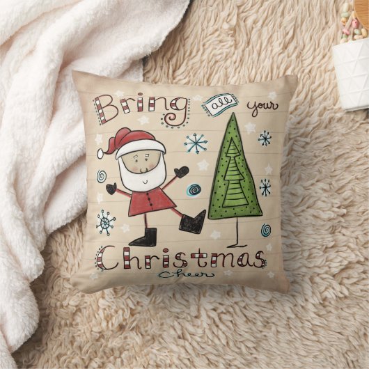 クリスマス応援 クッション (ブランケット)