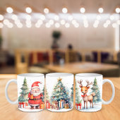 クリスマス応援、サンタクロース ツートーンマグカップ