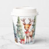 クリスマス応援、サンタクロース 紙コップ (裏面)