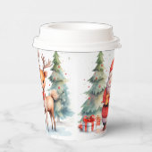 クリスマス応援、サンタクロース 紙コップ (右)