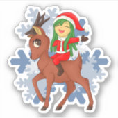 クリスマス応援 シール (正面)