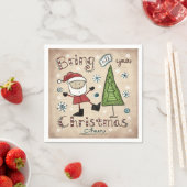 クリスマス応援 スタンダードカクテルナプキン (インサイチュ)