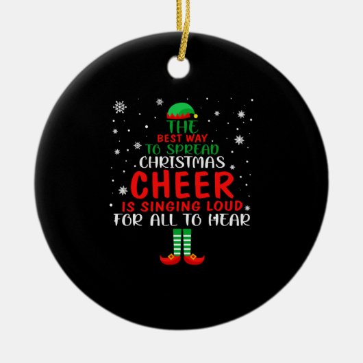 クリスマス応援 セラミックオーナメント (正面)