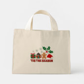 クリスマス応援-フェスティバルホリデートート ミニトートバッグ (裏面)