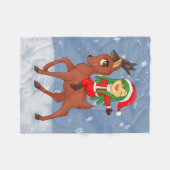 クリスマス応援 フリースブランケット (正面(横))